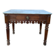 Butcher's block from the Restoration period – Solid wood, marble and brass
