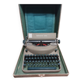 Remington noiseless army green typewriter made in france 50s