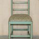 Pair of antique French chairs with original paint.