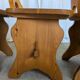 Vintage Alpine Wooden Chairs (Set of 4) Heart Cut-Out