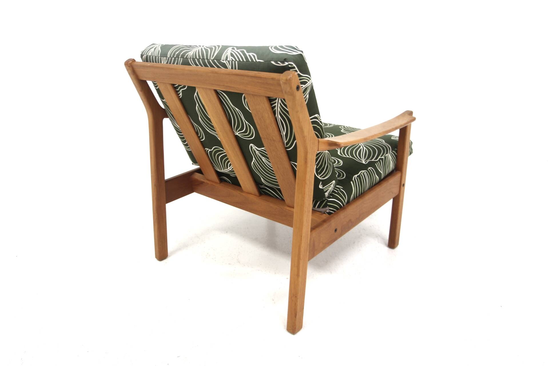 Fauteuil scandinave en teck "Tibro", Erik Wortz, Möbel-IKEA, Suède, 1940