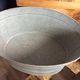 bassine en zinc Zinc Oval Basin Tub Bucket
