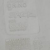 Set of 4 Dr NO armchairs design Philippe Starck Kartell editor