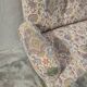 Louis Philippe style floral decor sofa bench from the nap period
