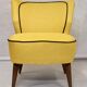 Vintage cocktail armchair from the 50's restored Kenzo fabric Lelievre Edition