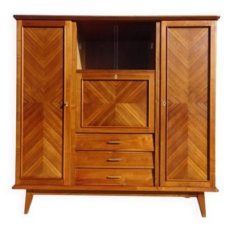 Vintage solid oak cabinet