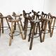 Tabourets de bar brutalistes du milieu du siècle, 1960