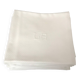 12 white damask napkins with LA monogram