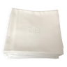 12 white damask napkins with LA monogram