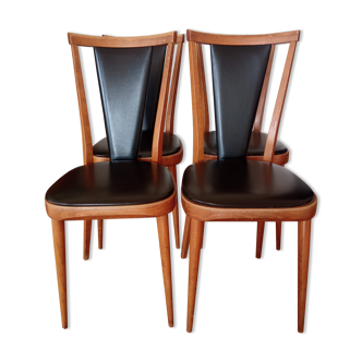 Series of 4 chairs Baumann model Alma