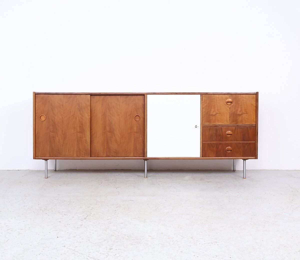 Vintage walnut sideboard by William Watting for Fristho, 1960s
