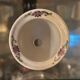 Mini porcelain cache-pot in Chinese style with its saucer.