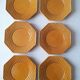 6 dessert plates Bordallo Pinheiro barbotine