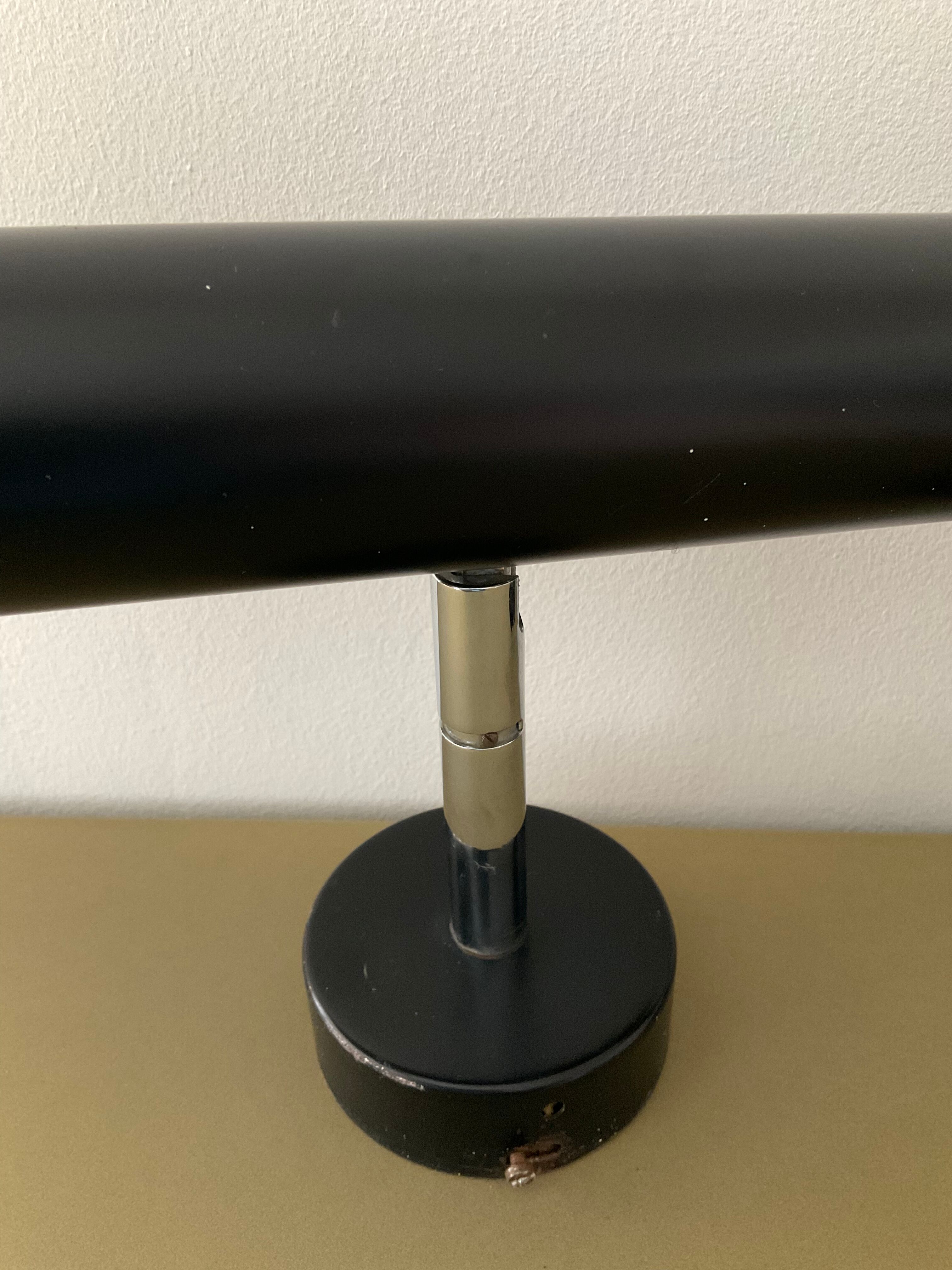 Pair of vintage wall lamps 60s-70s in chrome metal