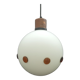 Suspension boule en opaline