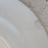 1 dish and 5 plates iron earth cream patina