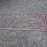 Barrier, wrought iron railing