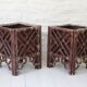 Pair of Bamboo Planters, Vivai Del Sud Style