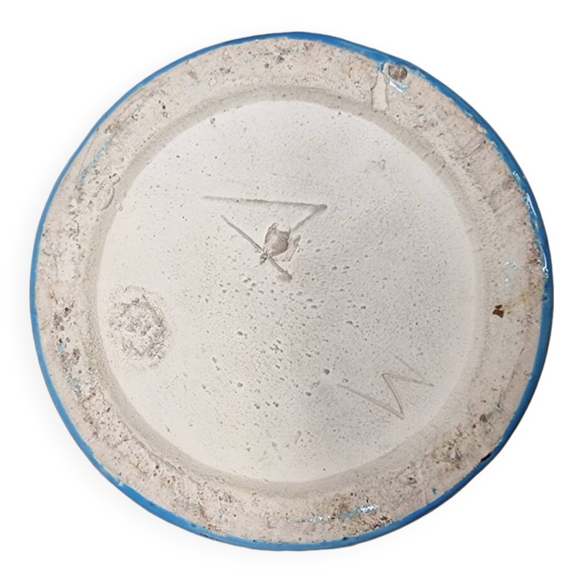 Large Vintage Hand Painted ceramic Vase Late 20th Century