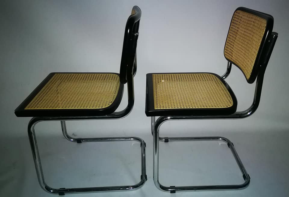 Pair of marcel Breuer B32 chairs