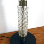 Small Art Deco floor lamp Richard Essig vintage glass and chrome 1960s