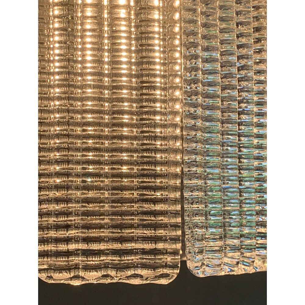 Diamond strips”listelli” murano glass belt chandelier
