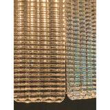 Diamond strips”listelli” murano glass belt chandelier