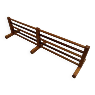 Vintage wooden hanging coat rack 1950's