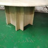 Coffee table in travertine