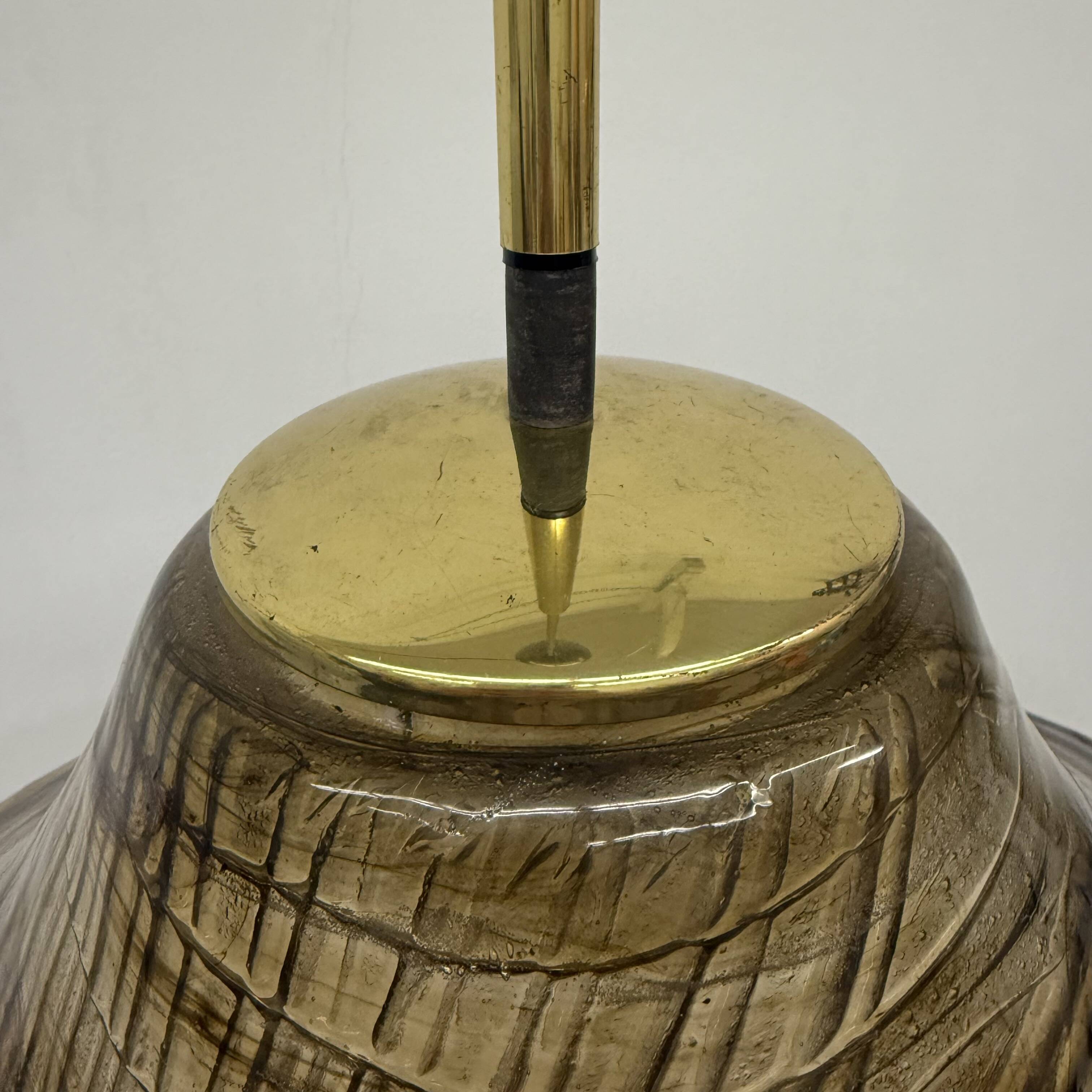 Mid century design lucite hanging Lamp , 1970s