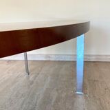 Oval wooden coffee table, 1960