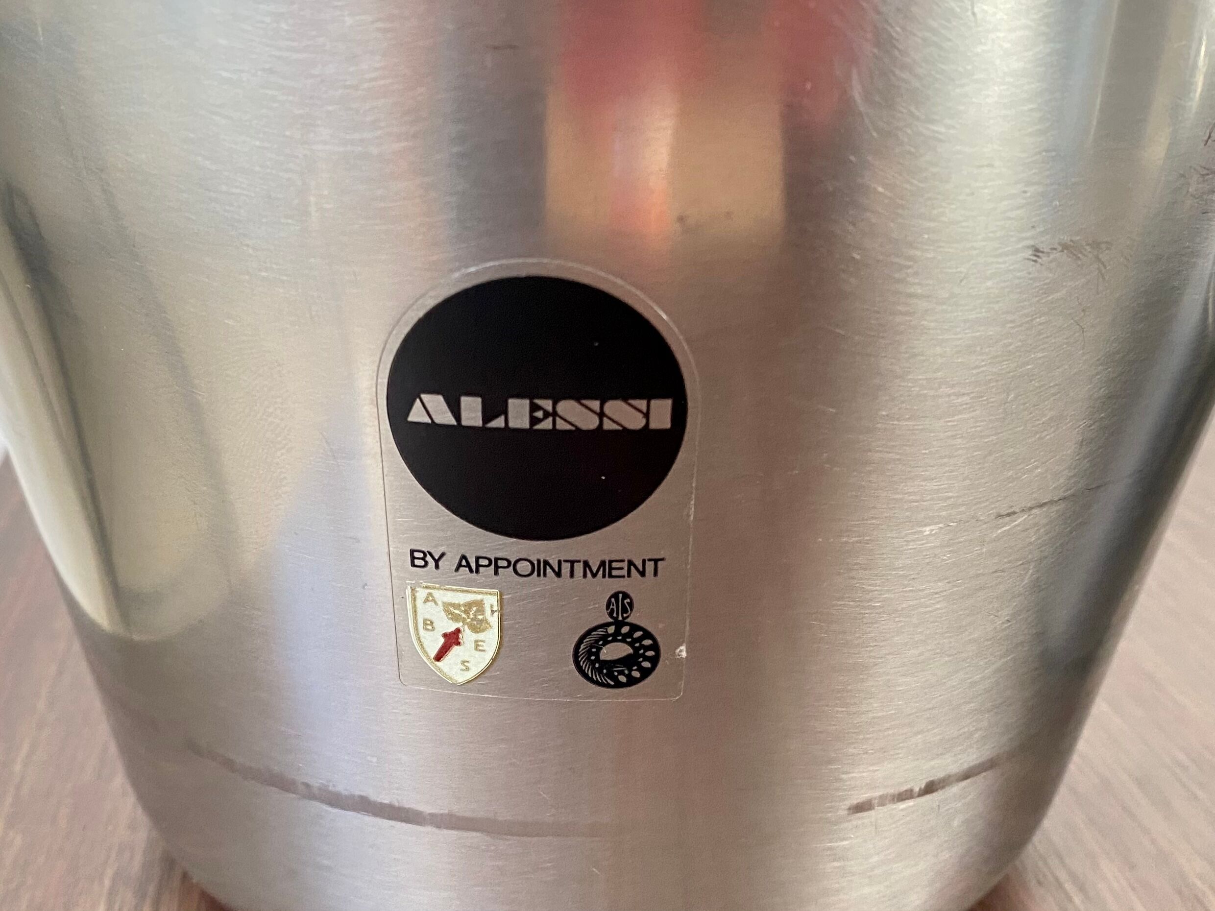 Champagne bucket 872 and ice bucket 871 edition alessi design luigi massoni & carlo mazzeri