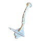 White cast iron wall hook