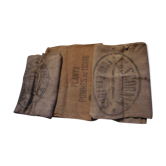 Lot de 3 sacs anciens  en toile de jute