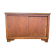 Vintage school cabinet with sliding doors