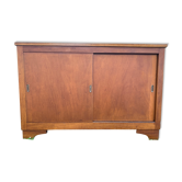 Vintage school cabinet with sliding doors