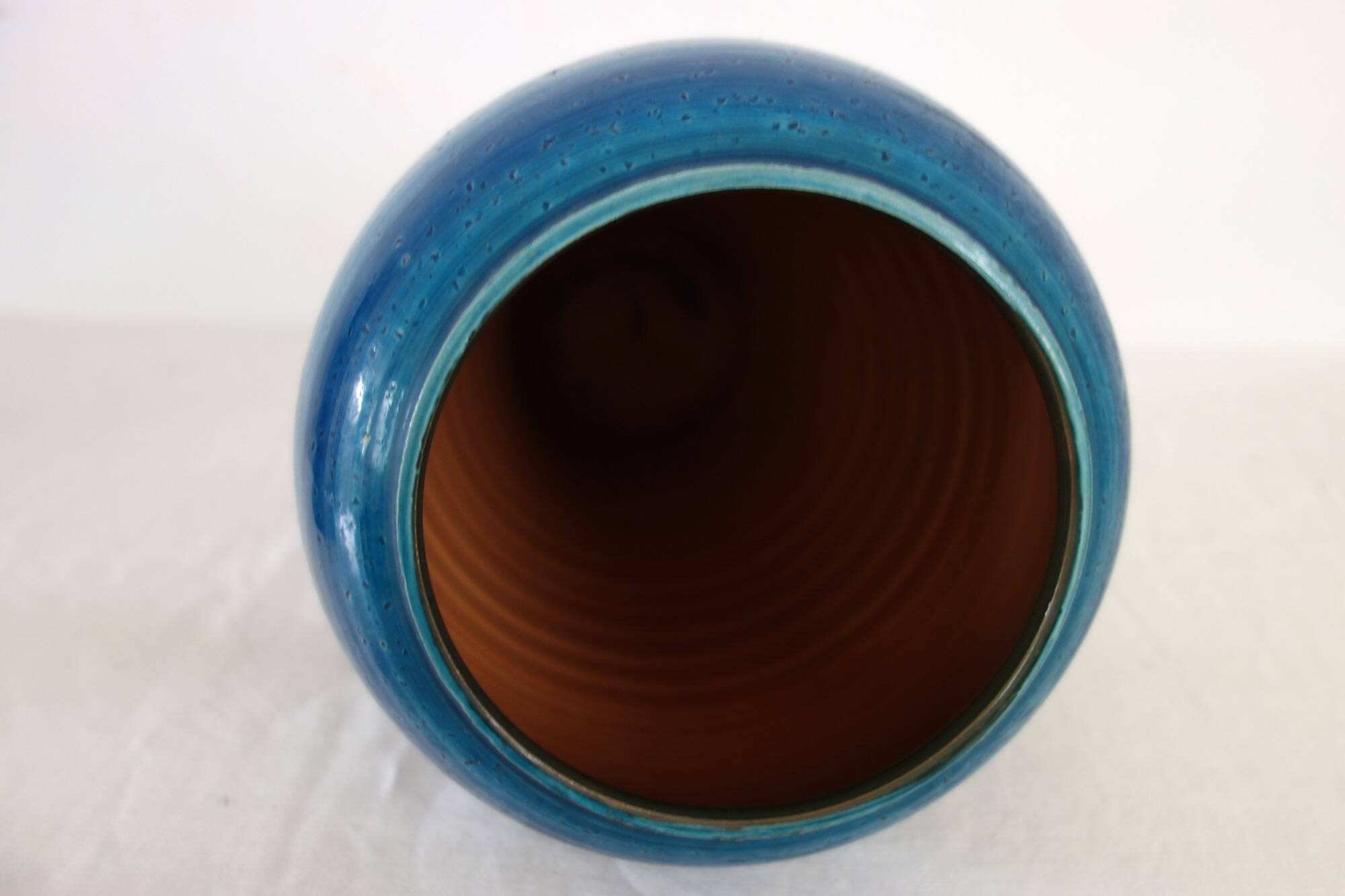 Vase couvert céramique style Bitossi, Italie années 70