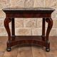 Console d’époque Restauration en acajou – Dessus de marbre – XIXe siècle