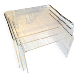 Plexiglas nesting coffee tables
