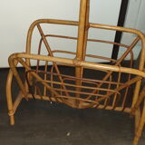 Rattan magazine holder