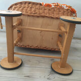 Rattan doll's pram