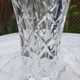 Hexagonal crystal vase from Arques