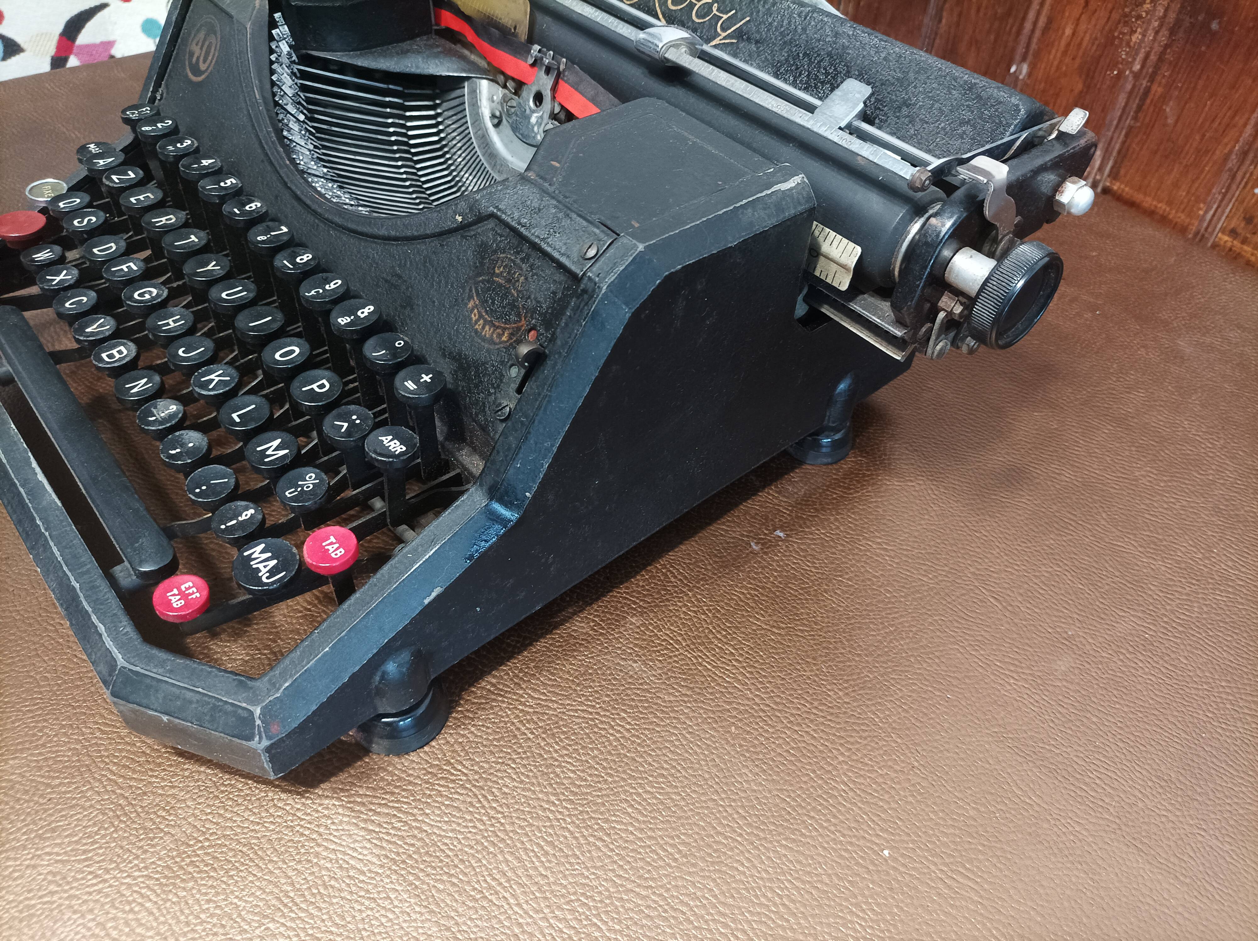 Typewriter rooy 40 with instructions and instruction (rare)