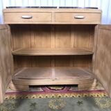 Art Deco oak buffet erased marble