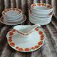 5 vintage deep plates Moulin des Loups