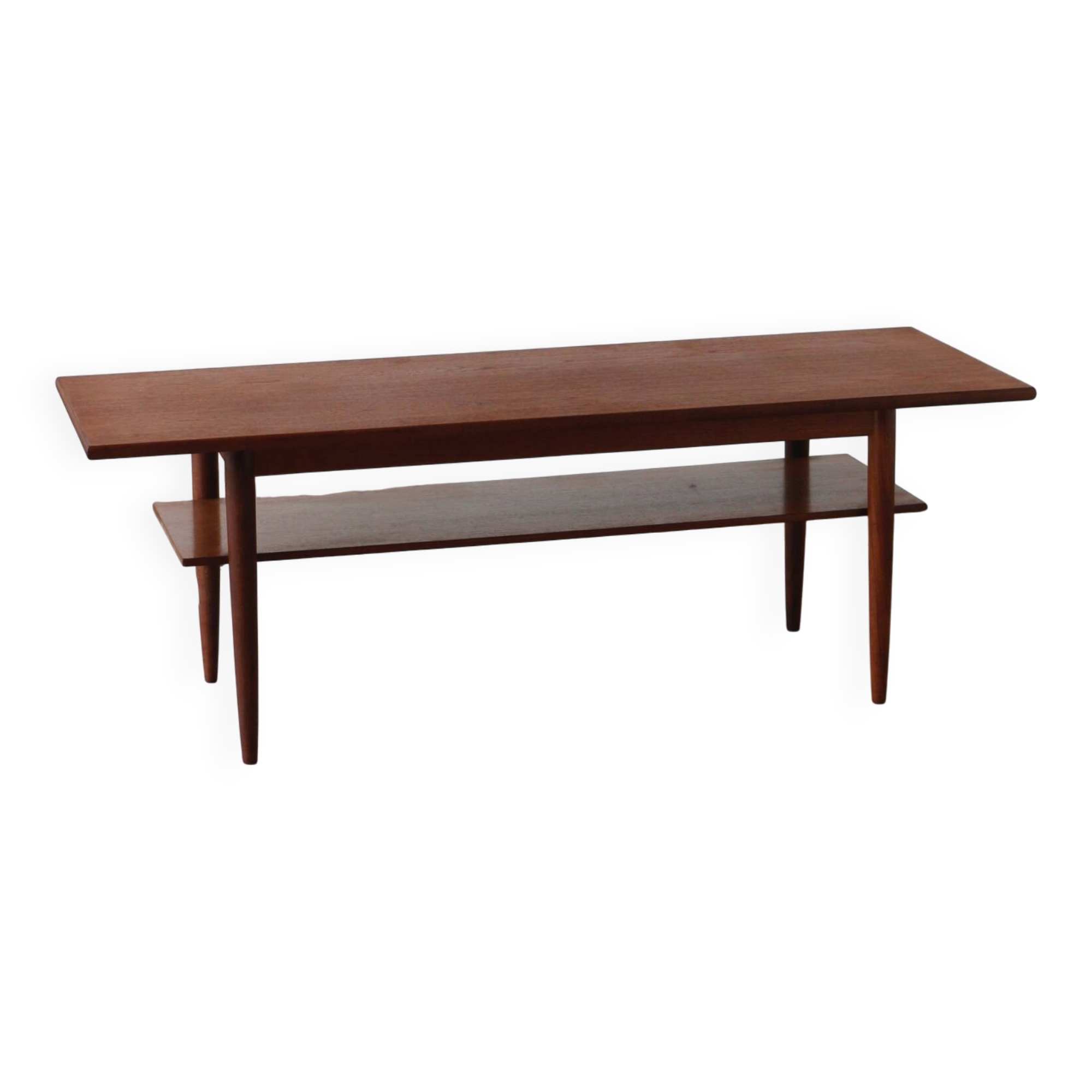 Vintage Scandinavian teak coffee table (Denmark, 1960s)