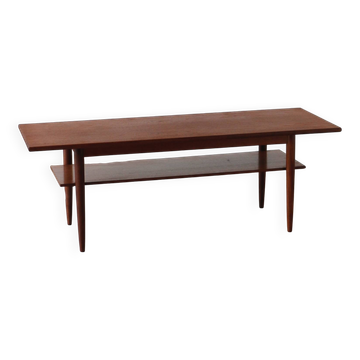 Vintage Scandinavian teak coffee table (Denmark, 1960s)