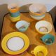 Lot service duralex couleur - vintage