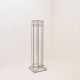 Art Deco glass and zinc pedestal column