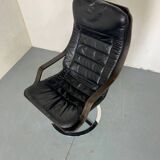 Chaise pivotante suédoise du milieu du siècle de Göte Möbler, années 1970